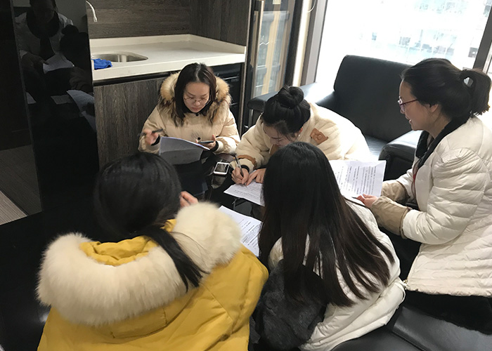 学员就业演练现场